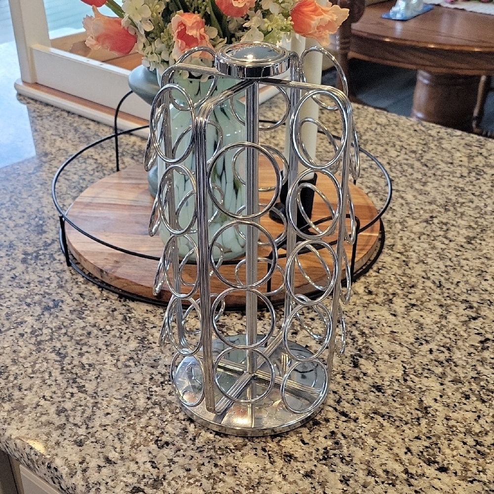 Silver Coffee Pod Holder